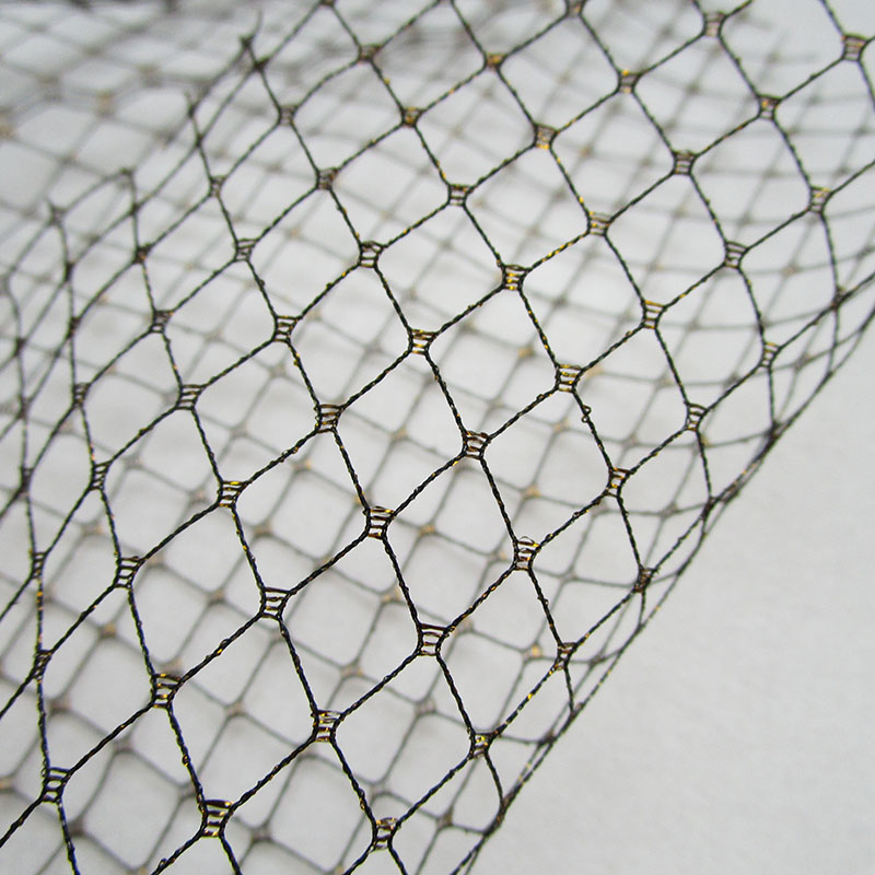 Diamantpatroon Zwarte Netstof  - Crystal Mesh Fabric recensie en prijs