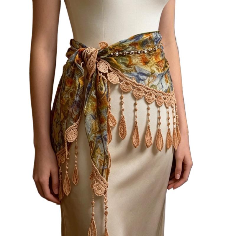 Boheemse Driehoekige Sjaal met - Tassel Fringe Trim recensie en prijs